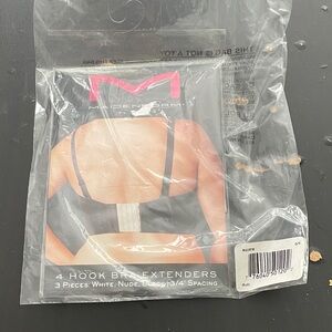 Maidenform Black, White, and Nude Bra Extenders
